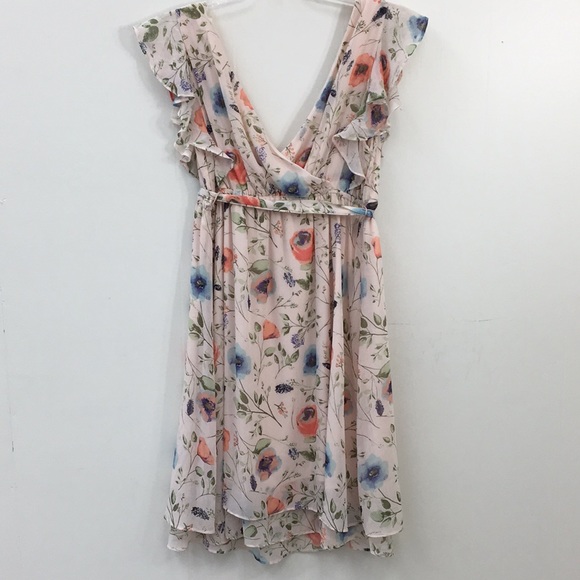 Jessica Simpson Maternity V-Neck Floral Flowy Dress Size S EXCELLENT Condition - Picture 5 of 8